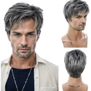 short gray hair