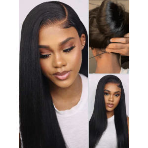 Straight Put On and Go Glueless Lace Wigs 7x5 Bye Bye Knots Human Hair Lace Wig Straight Put On and Go Glueless Lace Wigs 7x5 Bye Bye Knots Human Hair Lace Wig